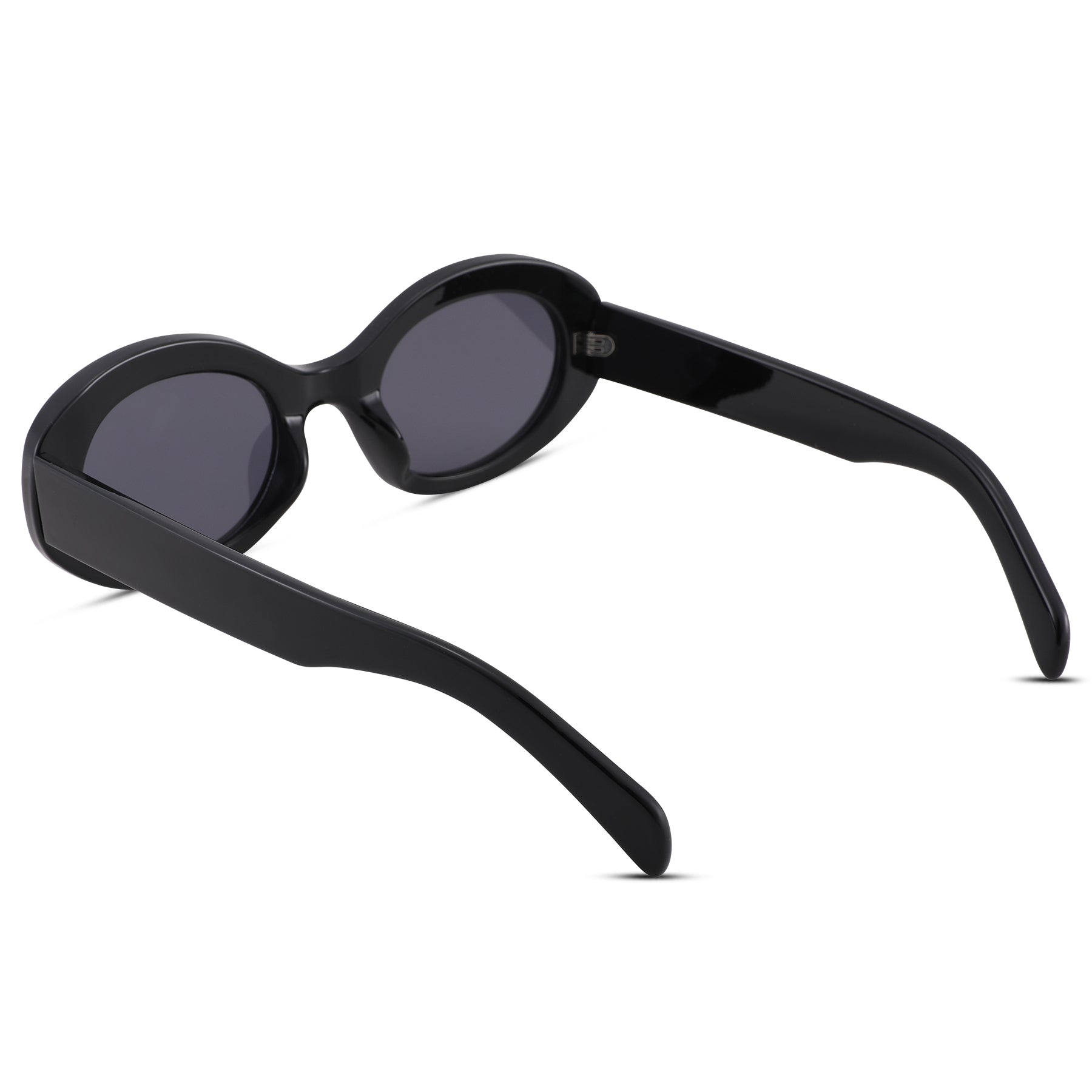  Pro Acme Wrap Around Fashion Sunglasses for Men Women Oval  Sports Shades Outdoor Youth Baseball Glasses UV400 (Matte Black Frame, Black Lens & Silver Frame