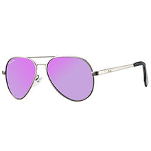 Load image into Gallery viewer, Pro Acme Small Polarized Aviator Sunglasses for Kids and Youth Age 5-18 (Gold Frame/Pink Mirrored Lens)
