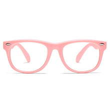 Load image into Gallery viewer, Pro Acme TPEE Rubber Flexible Kids Nerd Glasses Clear Lens Geek Fake for Costume (Age 3-10) (Pink/Green)
