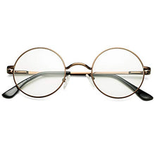 Load image into Gallery viewer, Pro Acme Non Prescription Clear Lens Glasses Retro Small Round Metal Frame (Gold)
