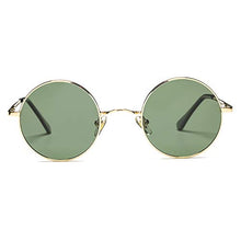Load image into Gallery viewer, Pro Acme Retro Small Round Polarized Sunglasses for Men Women John Lennon Style (Gold Frame/Black Lens)
