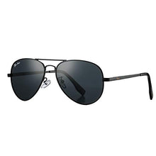 Load image into Gallery viewer, Pro Acme Polarized Aviator Sunglasses for Men and Women 100% UV Protection, 58mm (Black Frame/Black Lens)
