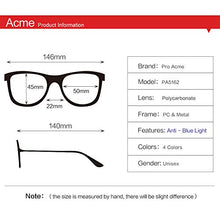 Load image into Gallery viewer, Pro Acme Blue Light Blocking Glasses Semi Rimless Frame Filter Blue Ray Computer Glasses (Matte Black)
