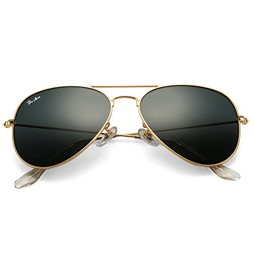 Kwaadaardig Rubber Komkommer Pro Acme Classic Aviator Sunglasses for Men Women 100% Real Glass Lens