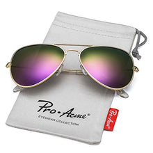 Load image into Gallery viewer, Pro Acme Classic Polarized Aviator Sunglasses for Men and Women UV400 Protection (Gold Frame/Black Lens)
