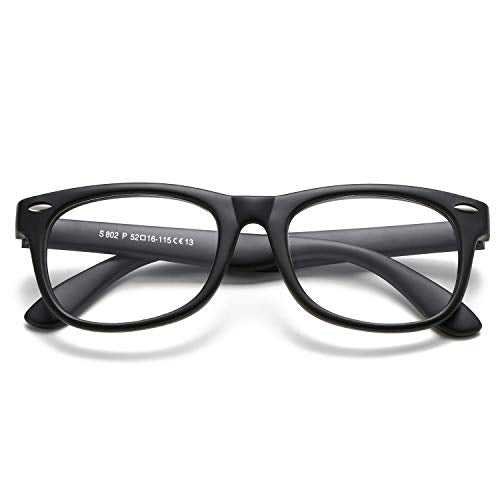Pro Acme TPEE Rubber Flexible Kids Nerd Glasses Clear Lens Geek Fake f