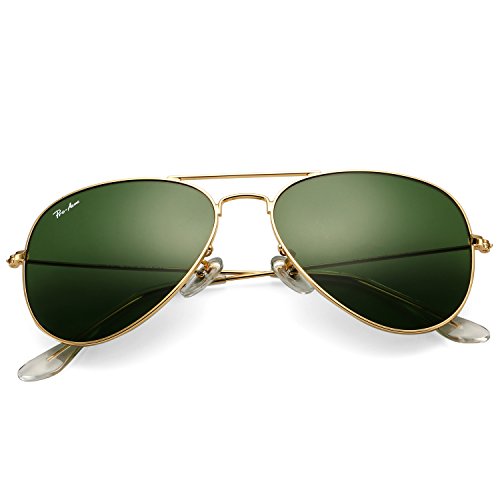 Buy Ray-Ban Men UV Protected Green Lens Rectangle Sunglasses -  0RB3379I00264 at Amazon.in