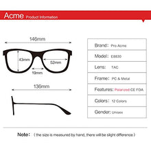 Load image into Gallery viewer, Pro Acme Classic Semi Rimless Polarized Sunglasses with Metal Rivets (Clear)

